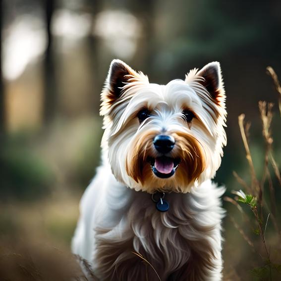 White westie running free from The Greatest Showman story by Pam Gowing