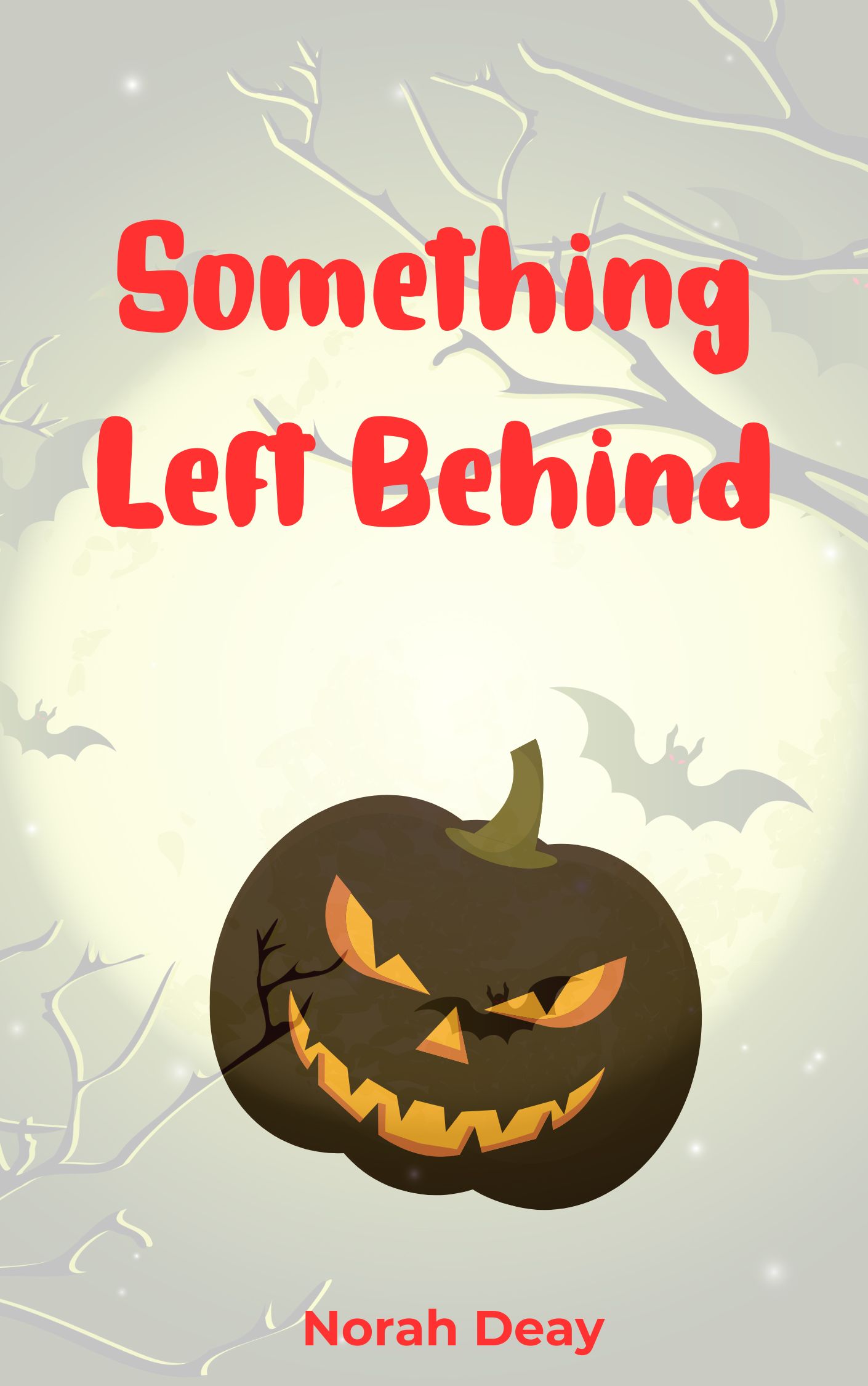 Scary pumpkin for Something Left Behind by Norah Deay